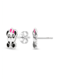 Maxte ES-APS1766-N2 Childrens Silver Panda Ear Studs… | Diademita