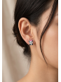 Maxte ES-APS1766-N2 Childrens Silver Panda Ear Studs… | Diademita