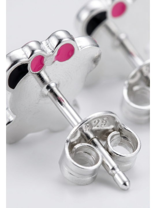 Maxte ES-APS1766-N2 Childrens Silver Panda Ear Studs… | Diademita