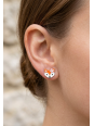 Maxte ES-APS4134-N2 Childrens Silver Fox Ear Studs With… | Diademita