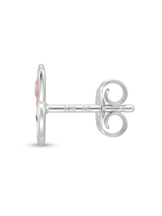 Maxte ES-APS4134-N2 Childrens Silver Fox Ear Studs With… | Diademita