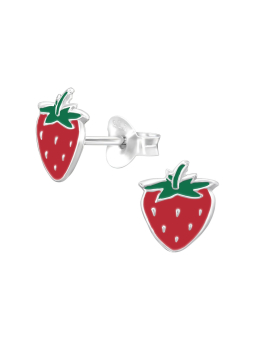 Maxte ES-APS1632-N2 Childrens Silver Strawberry Ear… | Diademita