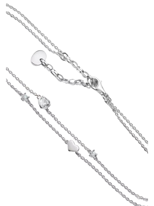 Thomas Sabo AK0040-M02-14-L27V Silver-Plated Heart &… | Diademita