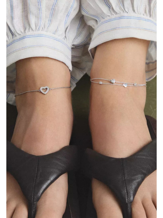 Thomas Sabo AK0040-M02-14-L27V Silver-Plated Heart &… | Diademita