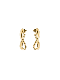 Thomas Sabo CR770-M01-39 Gold-Plated Curved Hoop Earrings | Diademita