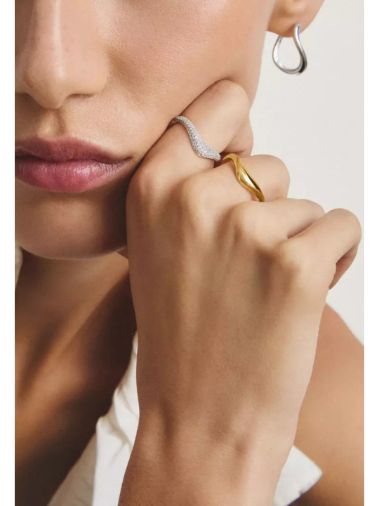 Thomas Sabo TR2544-M01-39 Bague Plaquée Or au Design… | Diademita