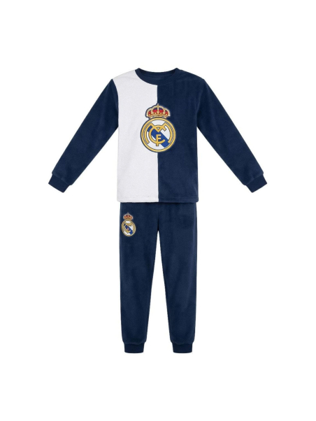 Cerda 2900003125 Jungen Coral-Fleece-Pyjama Real Madrid | Diademita