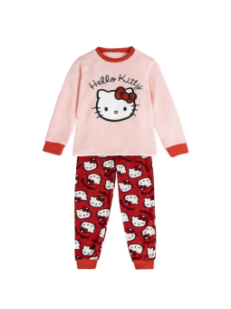 Mädchen Coral-Fleece-Pyjama Hello Kitty – Pink