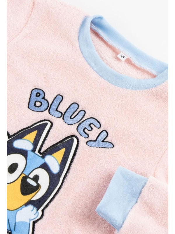 Cerda 2900002967 Girls Bluey Coral Fleece Long Pyjama Set | Diademita