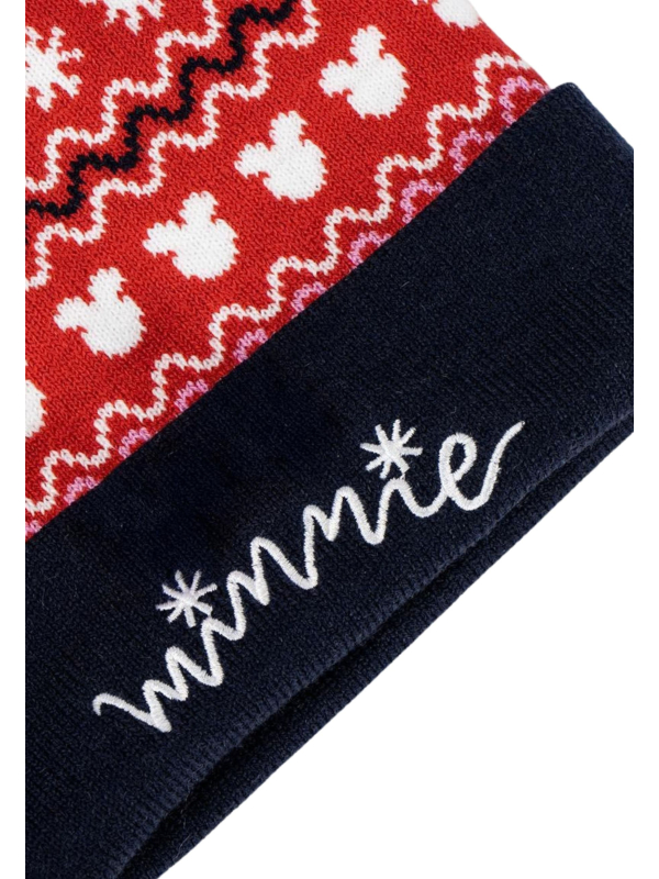 Cerda 2200010591 Minnie Mouse Christmas Knitted Beanie | Diademita