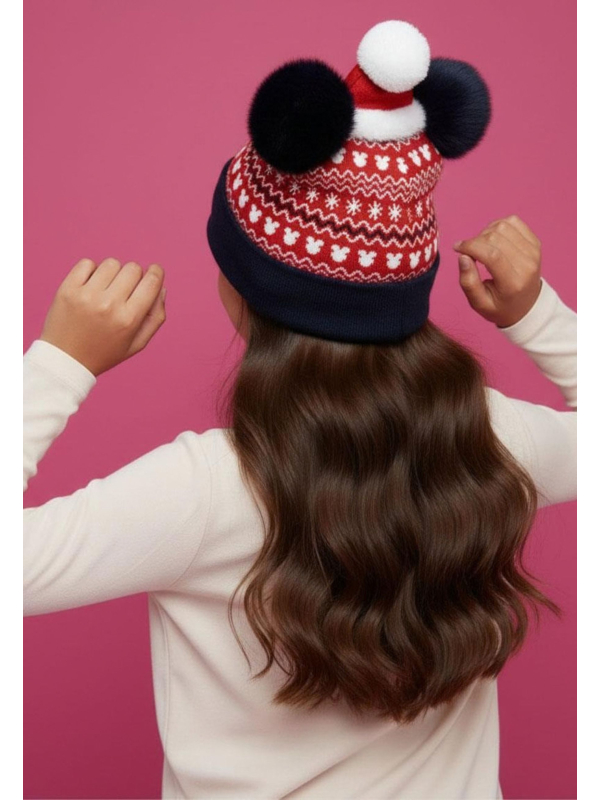 Cerda 2200010591 Minnie Mouse Christmas Knitted Beanie | Diademita