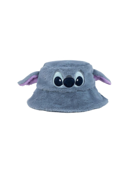 Kids Stitch Plush Bucket Hat – Gray