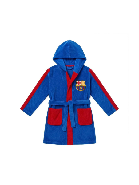 Cerda 2900003769 FC Barcelona Coral Fleece Hooded Robe | Diademita