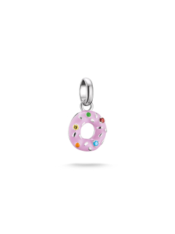 Donut Bedel met Kleurrijk Emaille – Roze