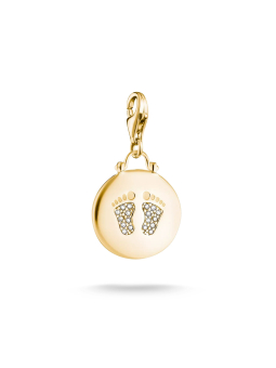 Thomas Sabo 1692-M01-14 Gold-Plated Footprint Zirconia… | Diademita