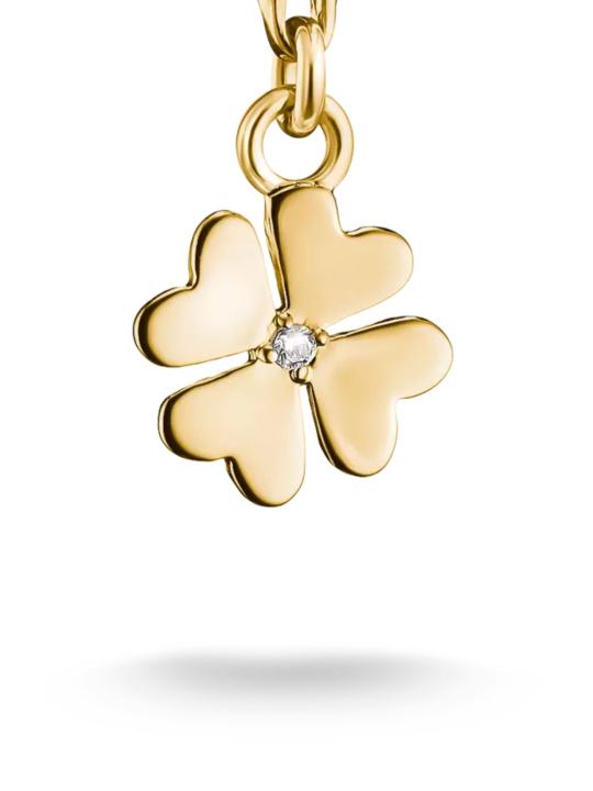 Thomas Sabo 2248-M01-14 Charm Pendentif Trèfle Plaqué Or… | Diademita