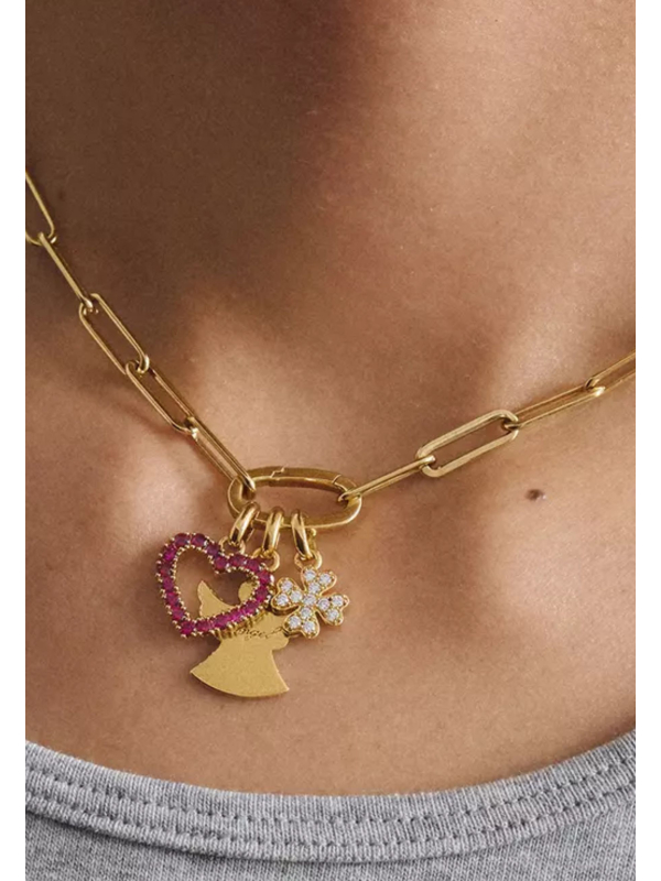 Thomas Sabo CC1347-M01-39 Charm Pendentif Ange Plaqué Or | Diademita