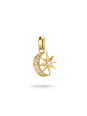 Thomas Sabo CC1365-M01-14 Vergulde Zon & Maan Bedel met… | Diademita