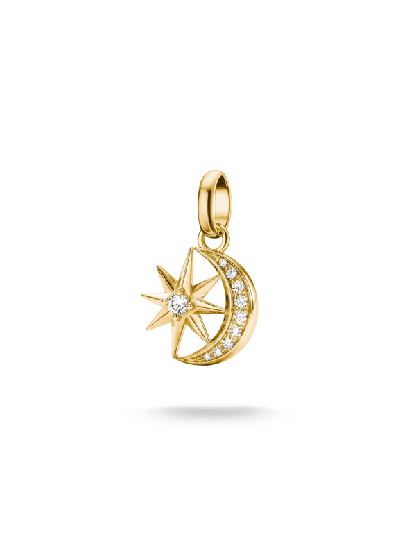 Thomas Sabo CC1365-M01-14 Vergulde Zon & Maan Bedel met… | Diademita
