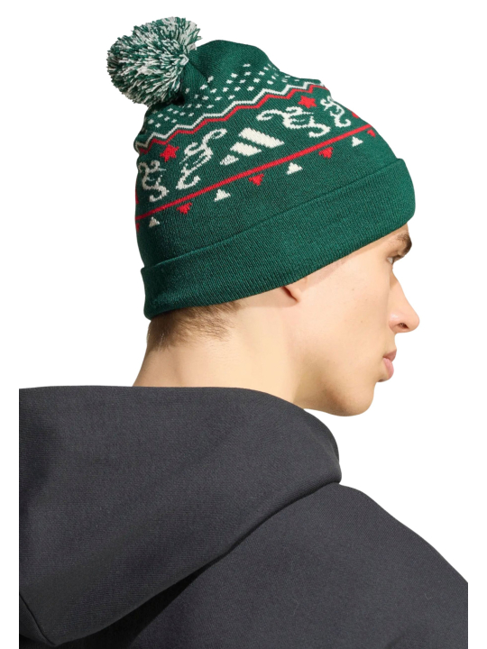 Adidas Sportswear KG7765 Christmas Graphic Pom Beanie | Diademita