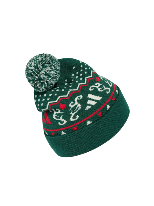 Adidas Sportswear KG7765 Christmas Graphic Pom Beanie | Diademita