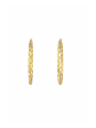 Maxte SEG-1623-GD Goldfarbene Gedrehte Edelstahl-Creolen | Diademita