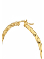Maxte SEG-1623-GD Goldfarbene Gedrehte Edelstahl-Creolen | Diademita