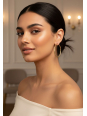 Maxte SEG-1623-GD Goldfarbene Gedrehte Edelstahl-Creolen | Diademita