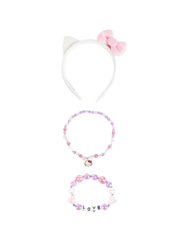 Sanrio 2500003223 Kinderschmuck-Set 3-teilig Hello Kitty | Diademita