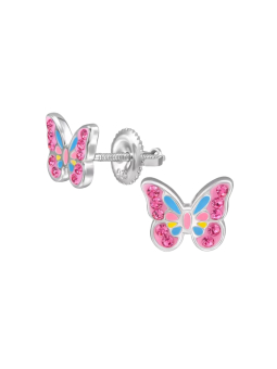 Maxte ES-JB18494-N1-ROS Children's Rhodium-Plated Silver… | Diademita