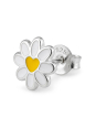 Maxte ES-APS5366-N1 Zilveren bloem oorknopjes met epoxy… | Diademita
