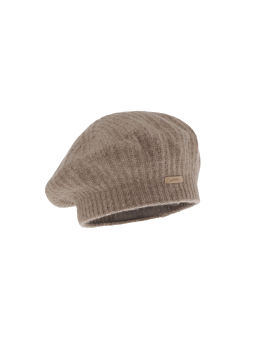 Gerippte Winter-Baskenmütze Grace für Damen – Braun