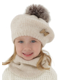 Maxte 7139 Meisjes winterset Genua – Baret met pompon en… | Diademita