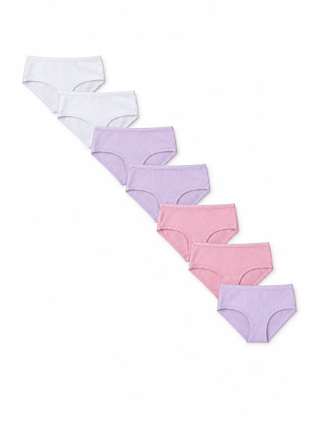 Maxte 23009 Mädchen Slips mit Elastan 7er-Pack | Diademita