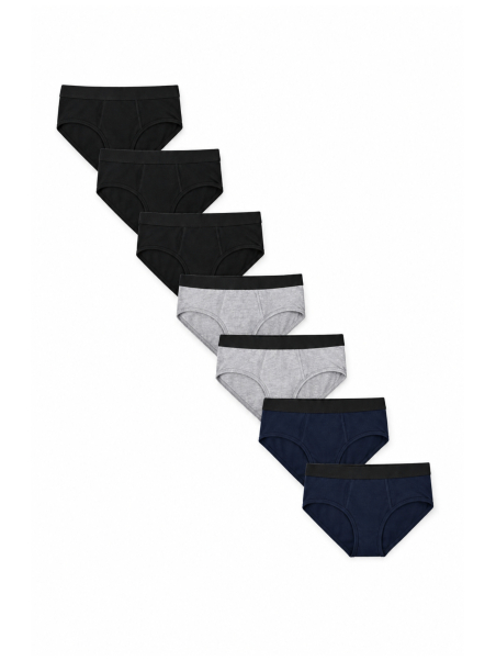 Maxte 24001 Jongens Slips met Elastaan 7-Pack | Diademita