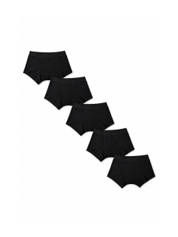 Maxte 24003-5BK Jongens Boxershorts met Elastaan 5-Pack | Diademita