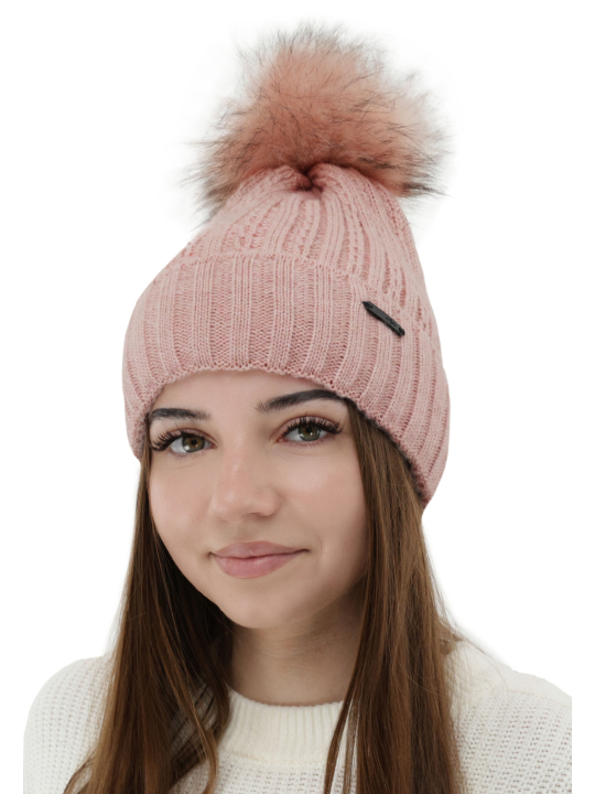 Maxte 6357 Bonnet d'hiver pour femme Karizma à pompon | Diademita