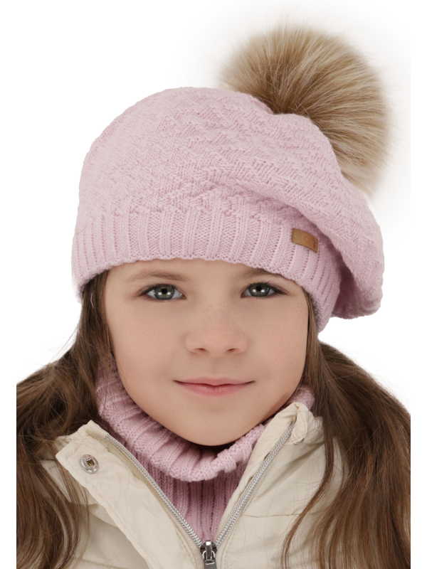 Maxte 6987 Girls' Winter Set Atene – Hat with Pompom and… | Diademita