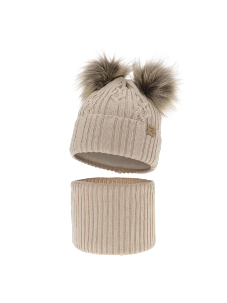 Maxte 7020 Meisjes winterset Sierra – Muts met twee… | Diademita