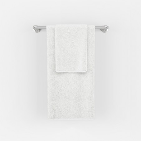 Set of 2 Shower Towels, Bath Towels, 70x140 cm, Cotton, White, 450 gr/m2, Extra Thick