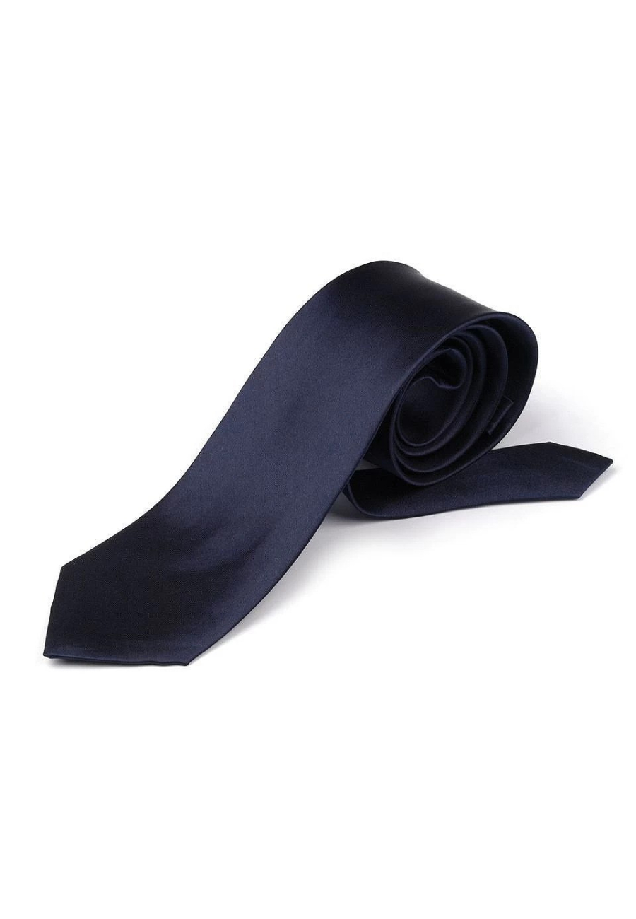 Krawatte Satin 8 cm für Herren klassische Krawatte für Büro oder festliche Veranstaltungen