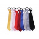 Party Krawatte Satin 7 cm für Herren festliche Veranstaltungen, einfarbig, einfache Bindung