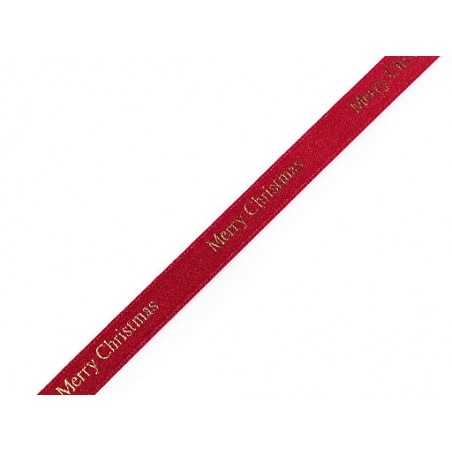 Christmas Satin Ribbon Merry Christmas width 9 mm