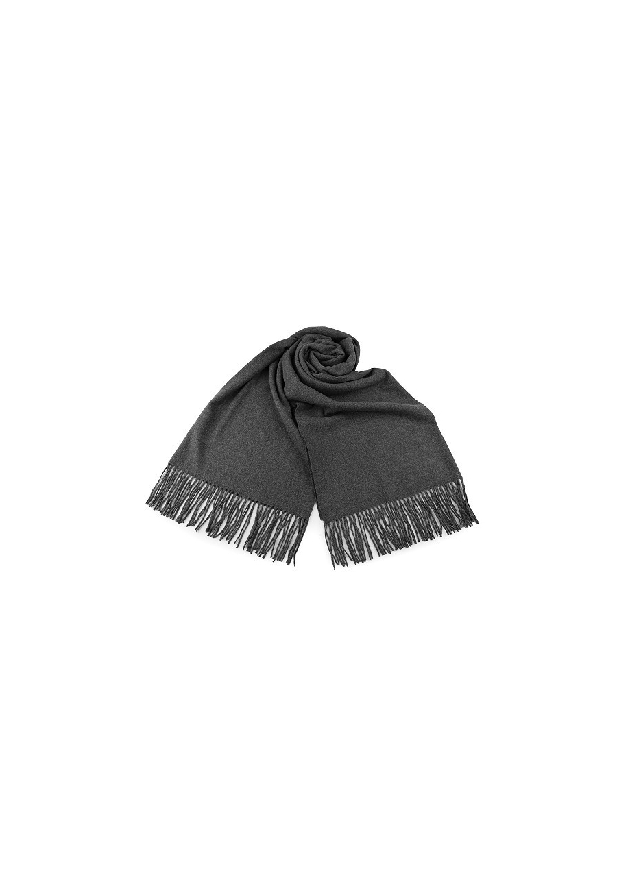 Winter Plaid Fringe Scarf / Shawl Wrap with Tassel 65x180 cm