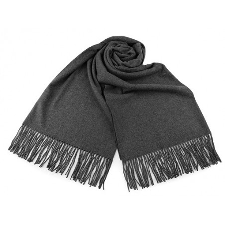 Winter Plaid Fringe Scarf / Shawl Wrap with Tassel 65x180 cm