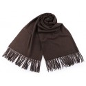 Winter Plaid Fringe Scarf / Shawl Wrap with Tassel 65x180 cm