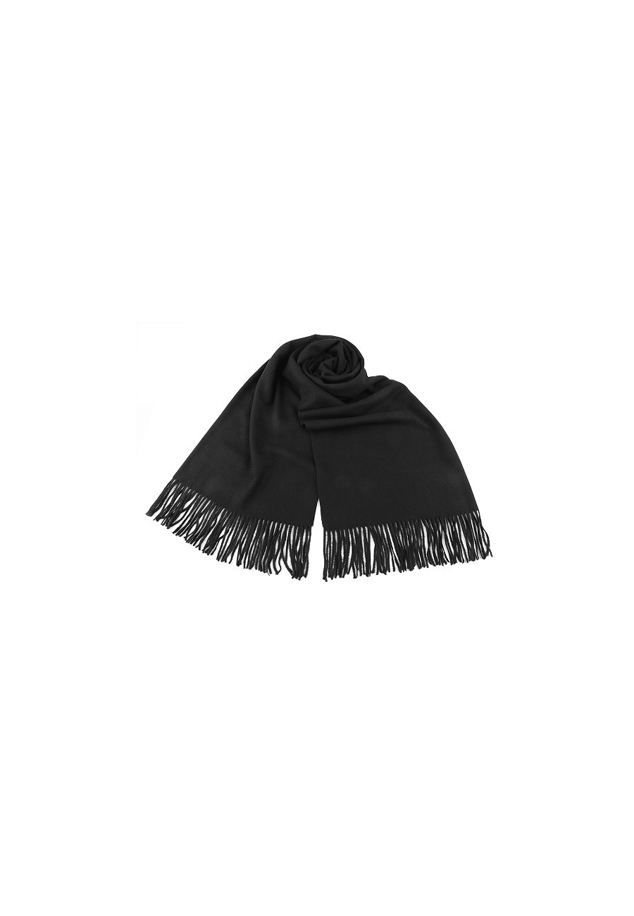 Winter Plaid Fringe Scarf / Shawl Wrap with Tassel 65x180 cm