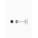Ohrstecker Schwarz Stein