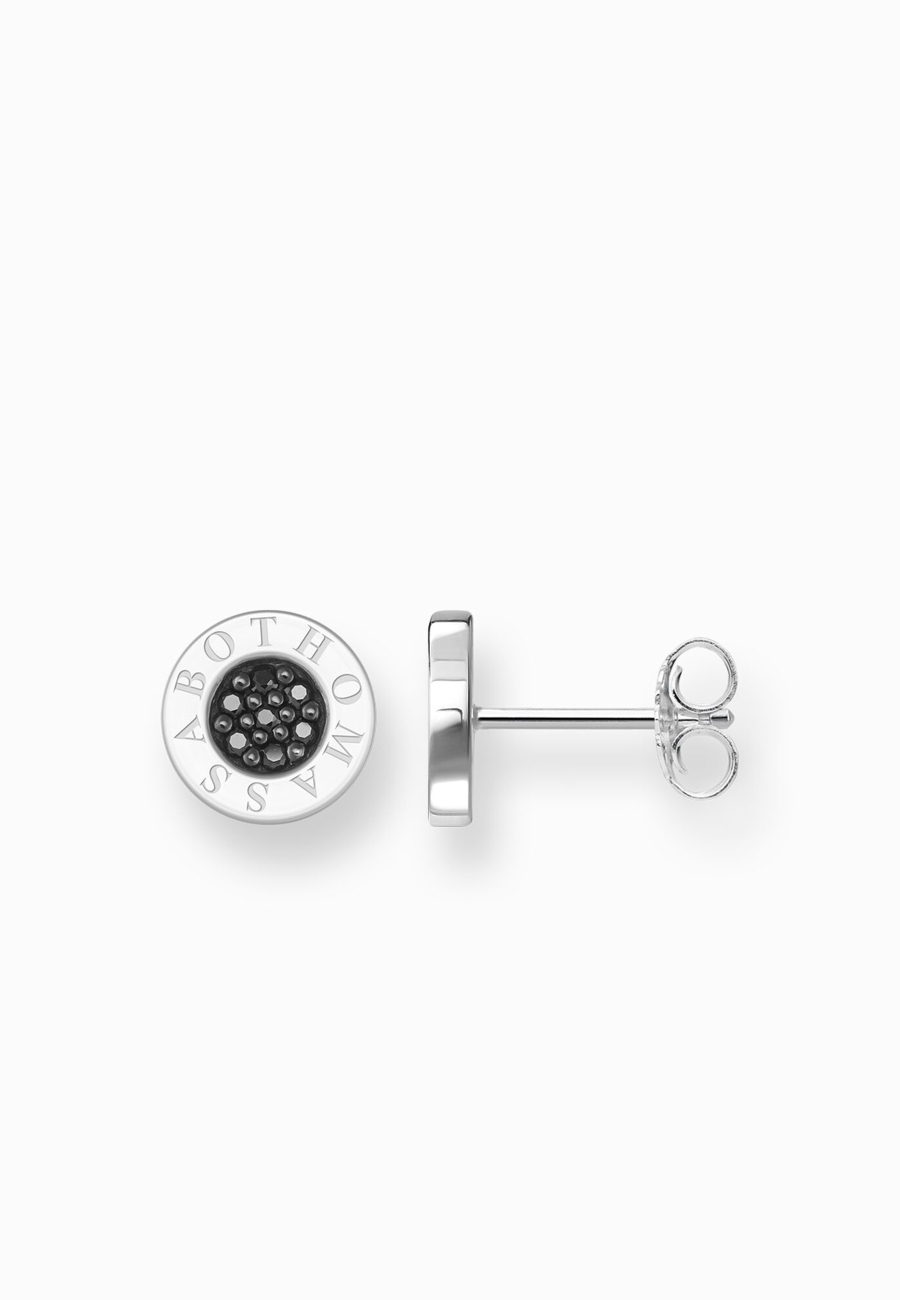 Ear Studs Classic Pavé Black