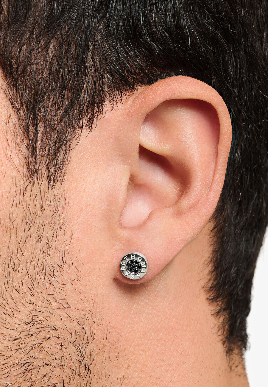 Ear Studs Classic Pavé Black